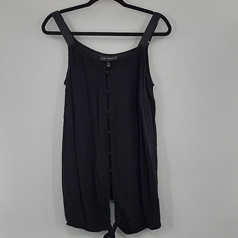 3For$20 Lane Bryant Black top adjustable straps size 12